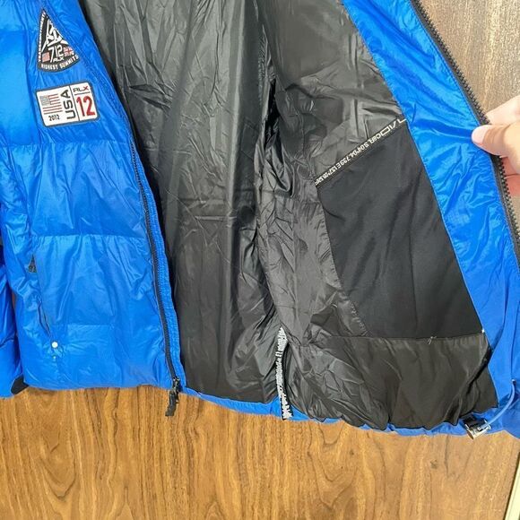 Ralph Lauren RLX Transantarctic Expedition Down Puffer Jacket Blue Mens Large - Picture 12 of 16